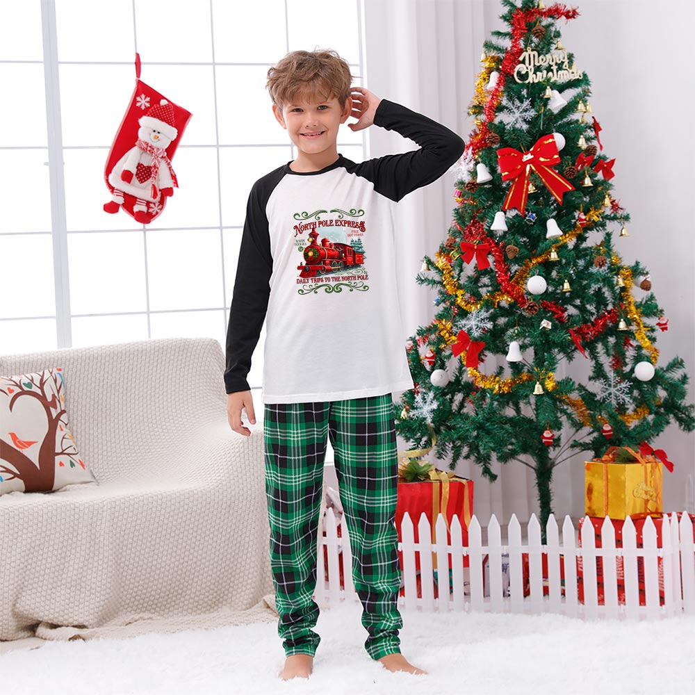 Polar Express Train Matching Family Pajamas For Christmas Polar Express Train Matching Family Pajamas For Christmas