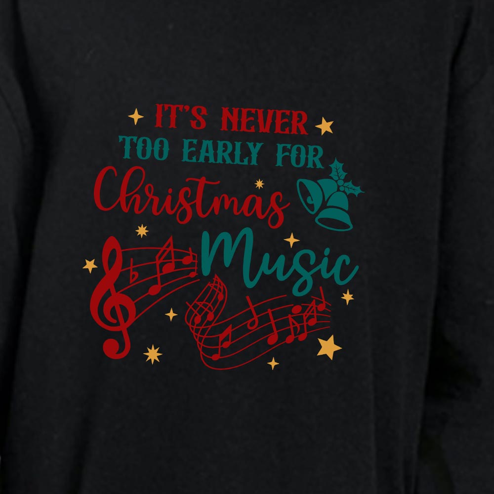 Never Too Early For Christmas Music Family Cotton Matching Pajamas