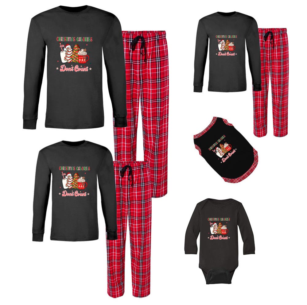 Christmas Calories Don’t Count Matching Pajamas 100% Cotton Christmas Calories Don’t Count Matching Pajamas 100% Cotton
