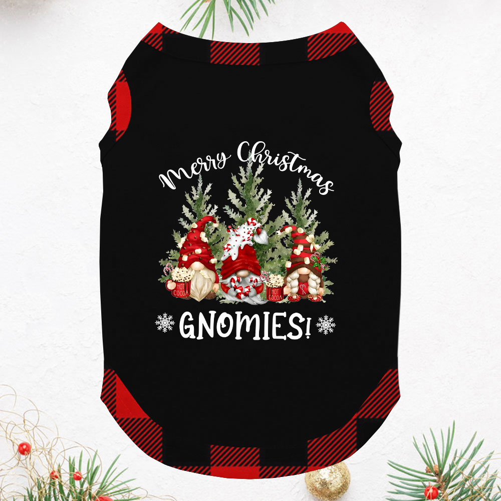 Gnome Merry Christmas Holiday Pjs For The Whole Family Short Sleeves