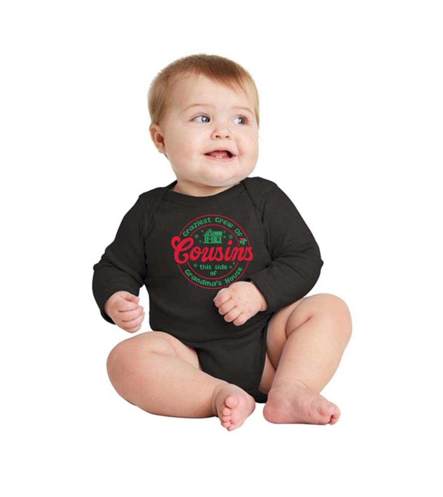 Custom Craziest Cousin Crew Cotton Matching Christmas PJs