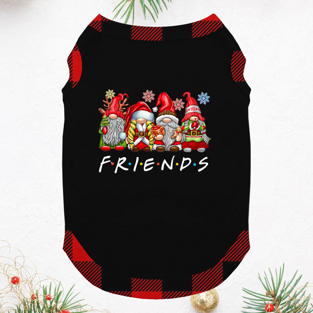 Festive Gnome Short Sleeve Christmas Pajamas For Men Women Festive Gnome Short Sleeve Christmas Pajamas For Men Women