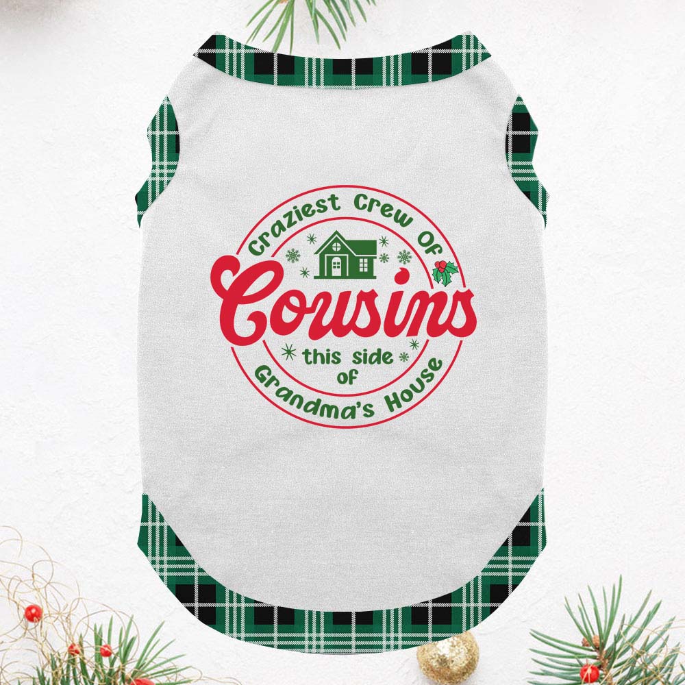 Personalized Craziest Cousin Funny Family Pajamas Christmas Personalized Craziest Cousin Funny Family Pajamas Christmas