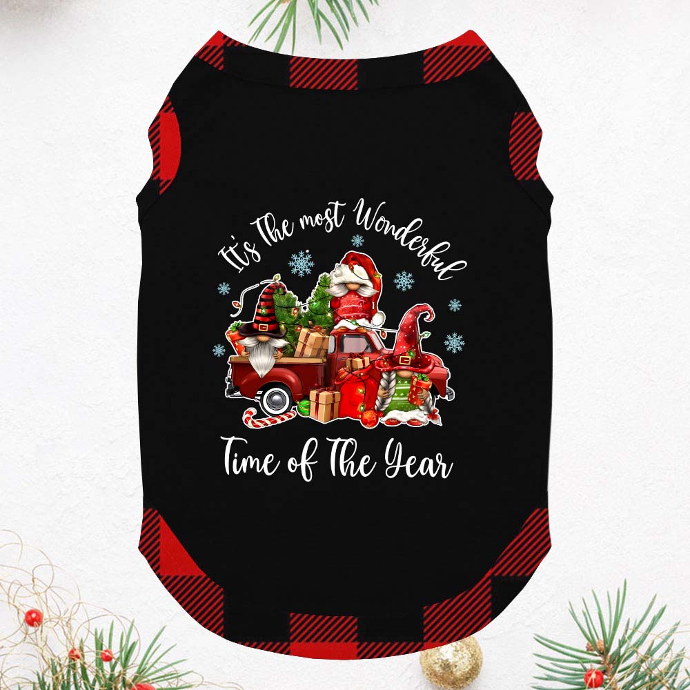 Wonderful Time Gnome Matching Christmas Outfits Short Sleeve