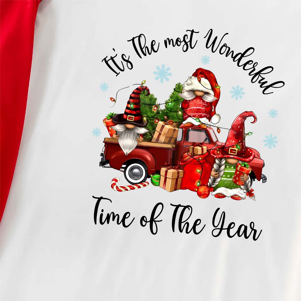 It's The Most Wonderful Time Christmas Matching PJs Gnome It's The Most Wonderful Time Christmas Matching PJs Gnome