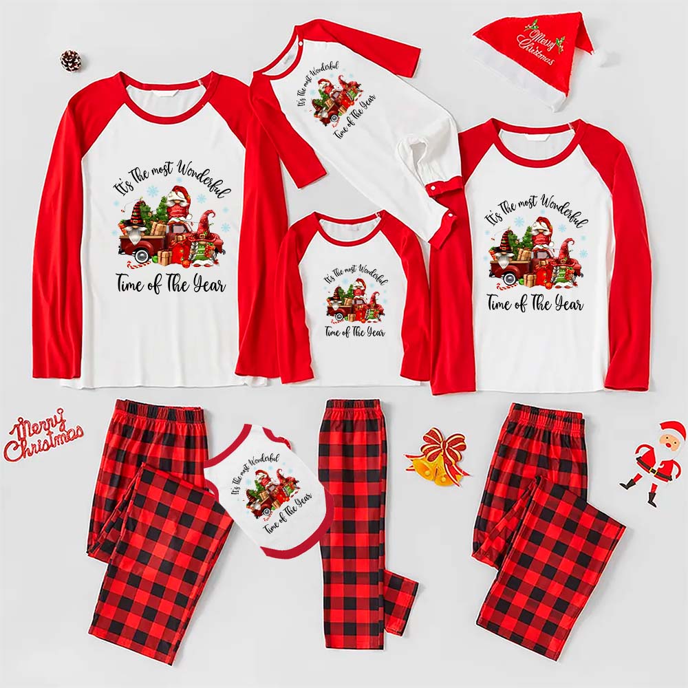 It's The Most Wonderful Time Christmas Matching PJs Gnome It's The Most Wonderful Time Christmas Matching PJs Gnome