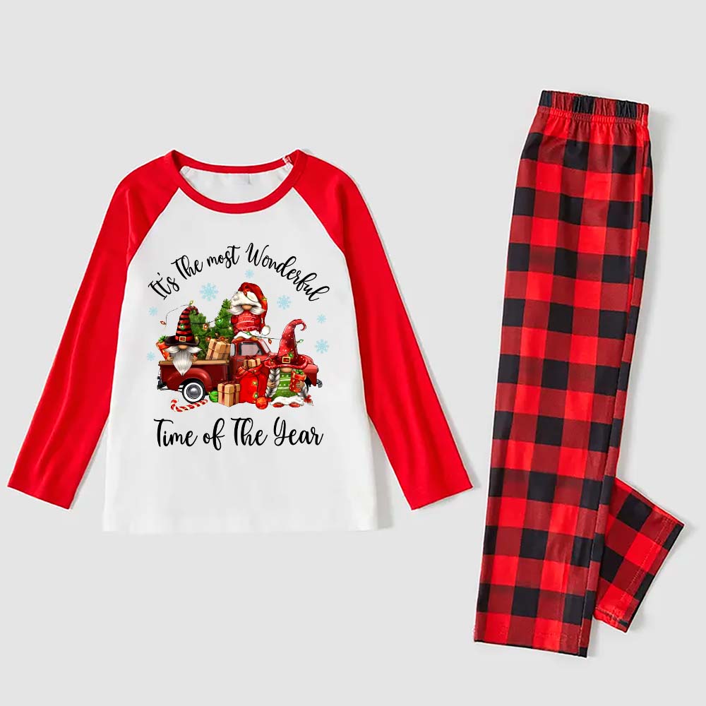 It's The Most Wonderful Time Christmas Matching PJs Gnome It's The Most Wonderful Time Christmas Matching PJs Gnome