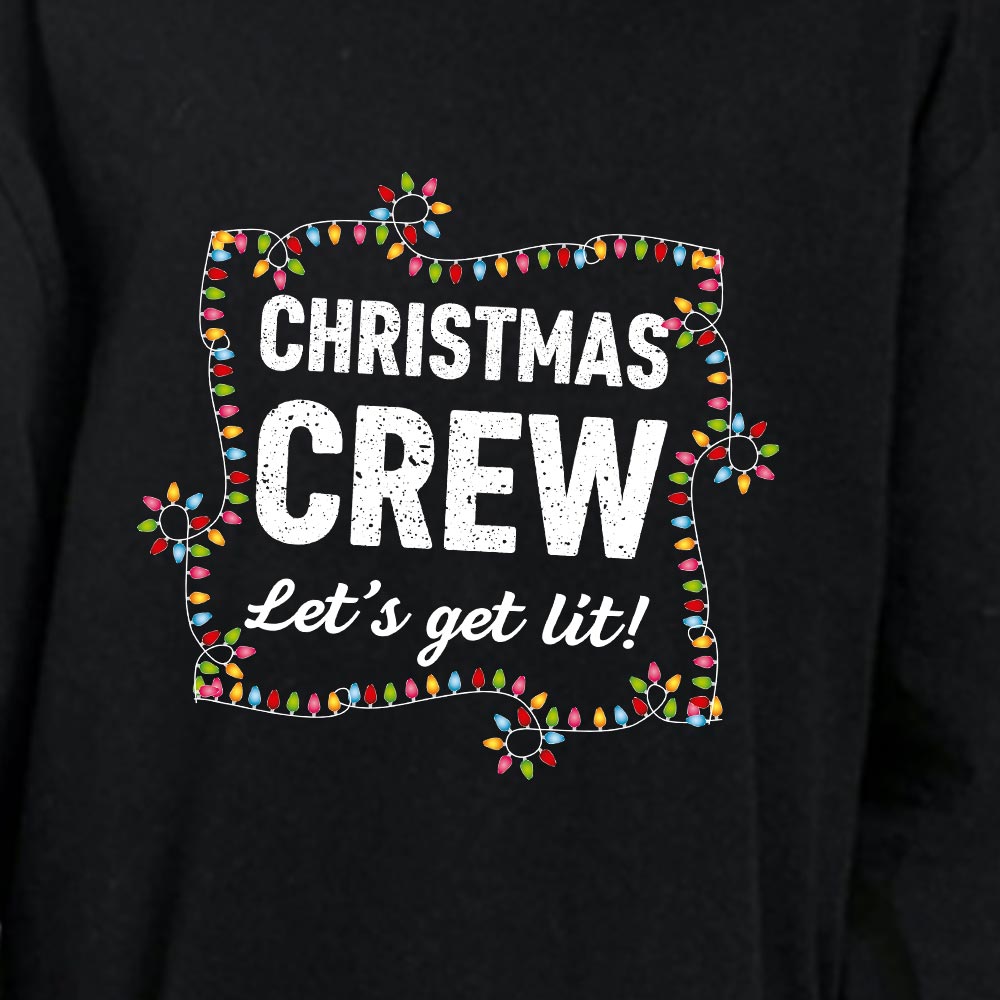 Christmas Crew Let Get Lit Family Pajamas Matching Cotton