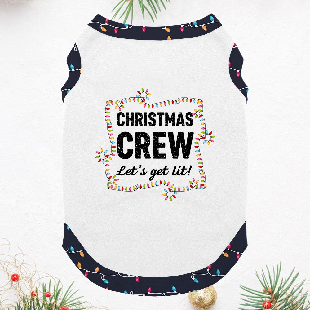 Let Get Lit Christmas Crew Short Sleeves Matching Holiday Pajamas Let Get Lit Christmas Crew Short Sleeves Matching Holiday Pajamas
