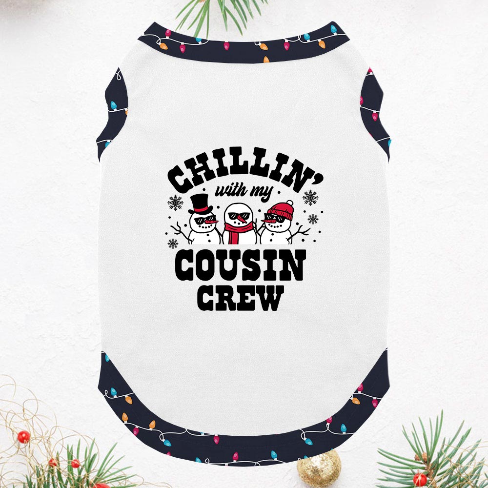 Funny Snowman Cousin Crew Pajamas With Short Sleeves Funny Snowman Cousin Crew Pajamas With Short Sleeves