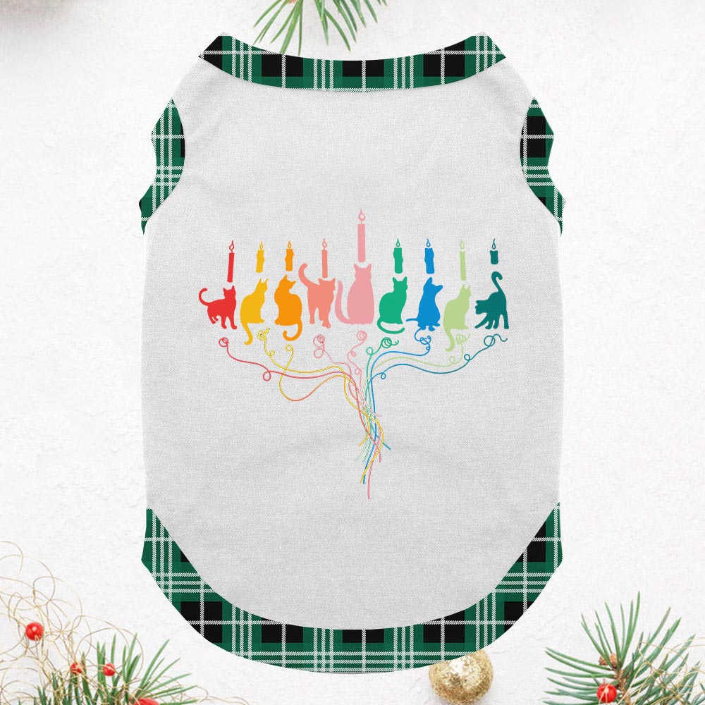 Funny Hanukkah Cat Cute Christmas Pajamas For Family And Pets