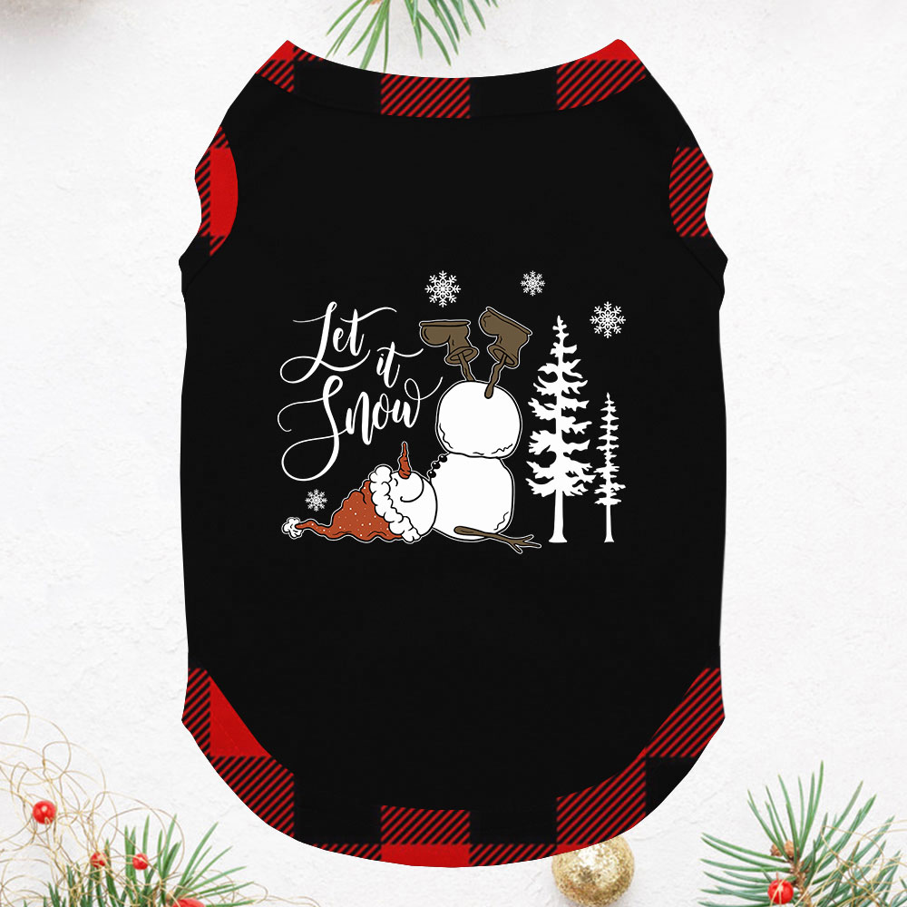 Funny Let It Snow Snowman Xmas Pajama Sets With Plus Size Funny Let It Snow Snowman Xmas Pajama Sets With Plus Size