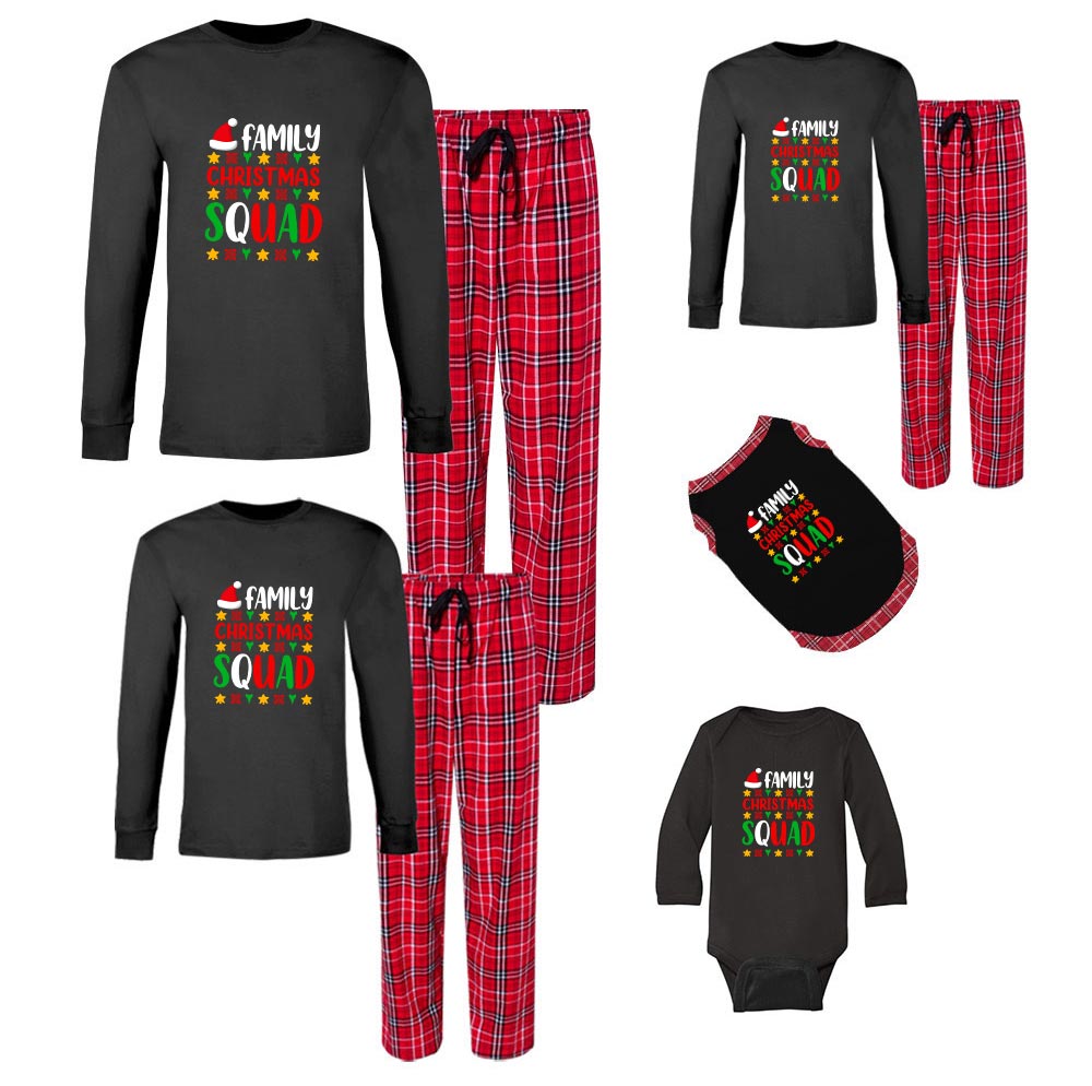 Family Christmas Squad Pajamas Dog And Owner Cotton Family Christmas Squad Pajamas Dog And Owner Cotton