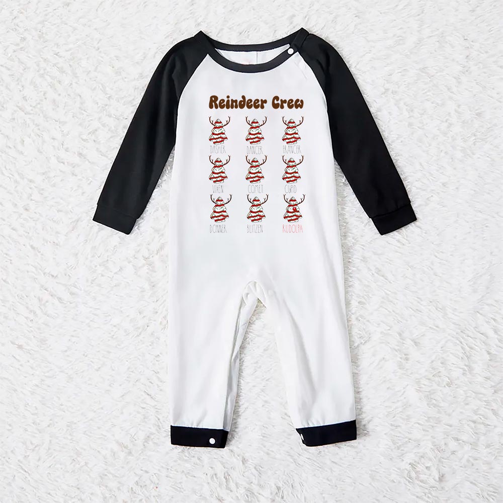 Christmas Cake Reindeer Family Matching Pajamas With Dog Christmas Cake Reindeer Family Matching Pajamas With Dog