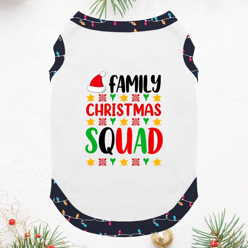 Family Christmas Squad Short Sleeves Matching Holiday Pajamas Family Christmas Squad Short Sleeves Matching Holiday Pajamas