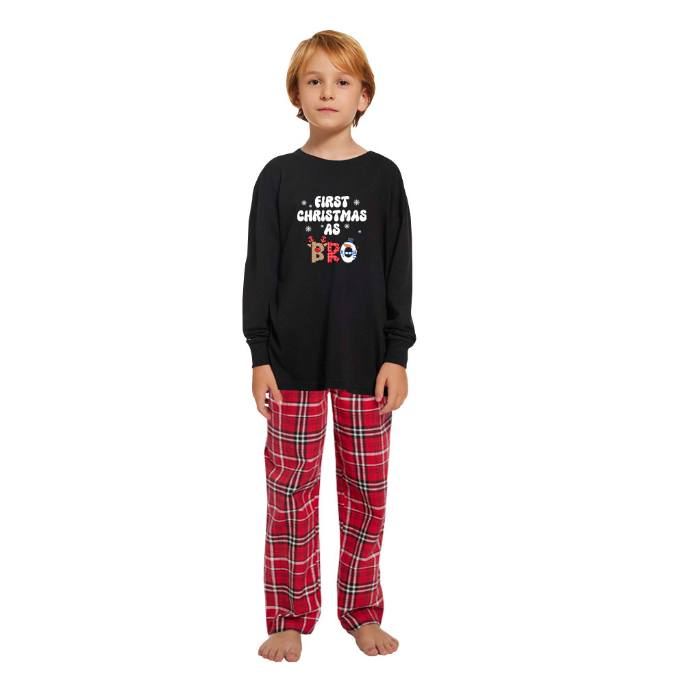 Personalized First Family With Baby Cotton Christmas Pjs Personalized First Family With Baby Cotton Christmas Pjs