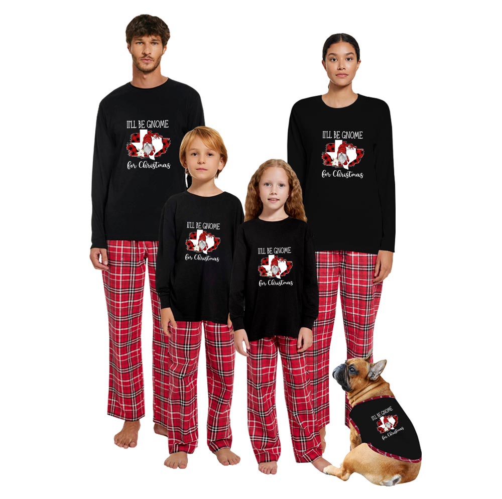 I'll Be Gnome For Christmas Family Pajamas Matching Cotton I'll Be Gnome For Christmas Family Pajamas Matching Cotton