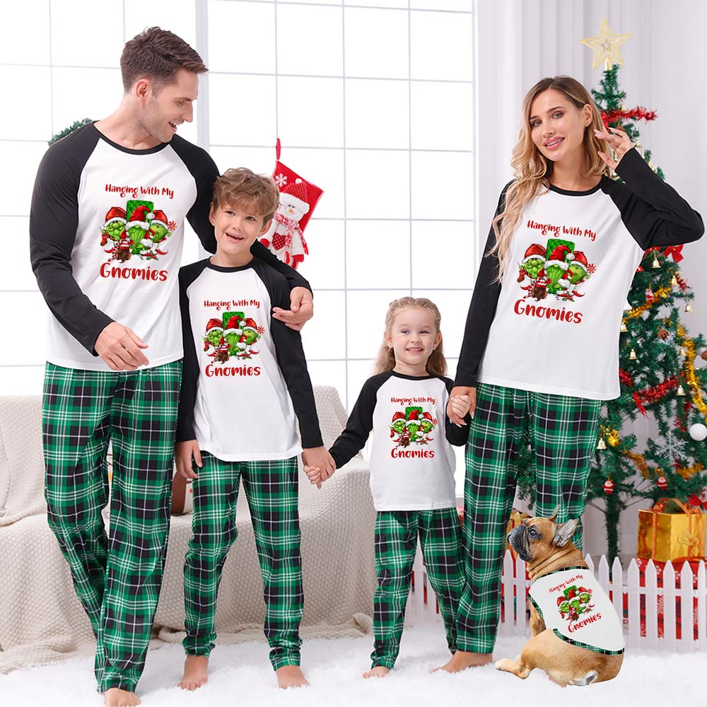 Green Gnome Funny Matching Xmas Family Pajamas Green Gnome Funny Matching Xmas Family Pajamas
