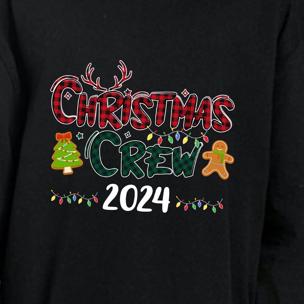 Christmas Crew 2024 Family Pajamas Matching Cotton Christmas Crew 2024 Family Pajamas Matching Cotton