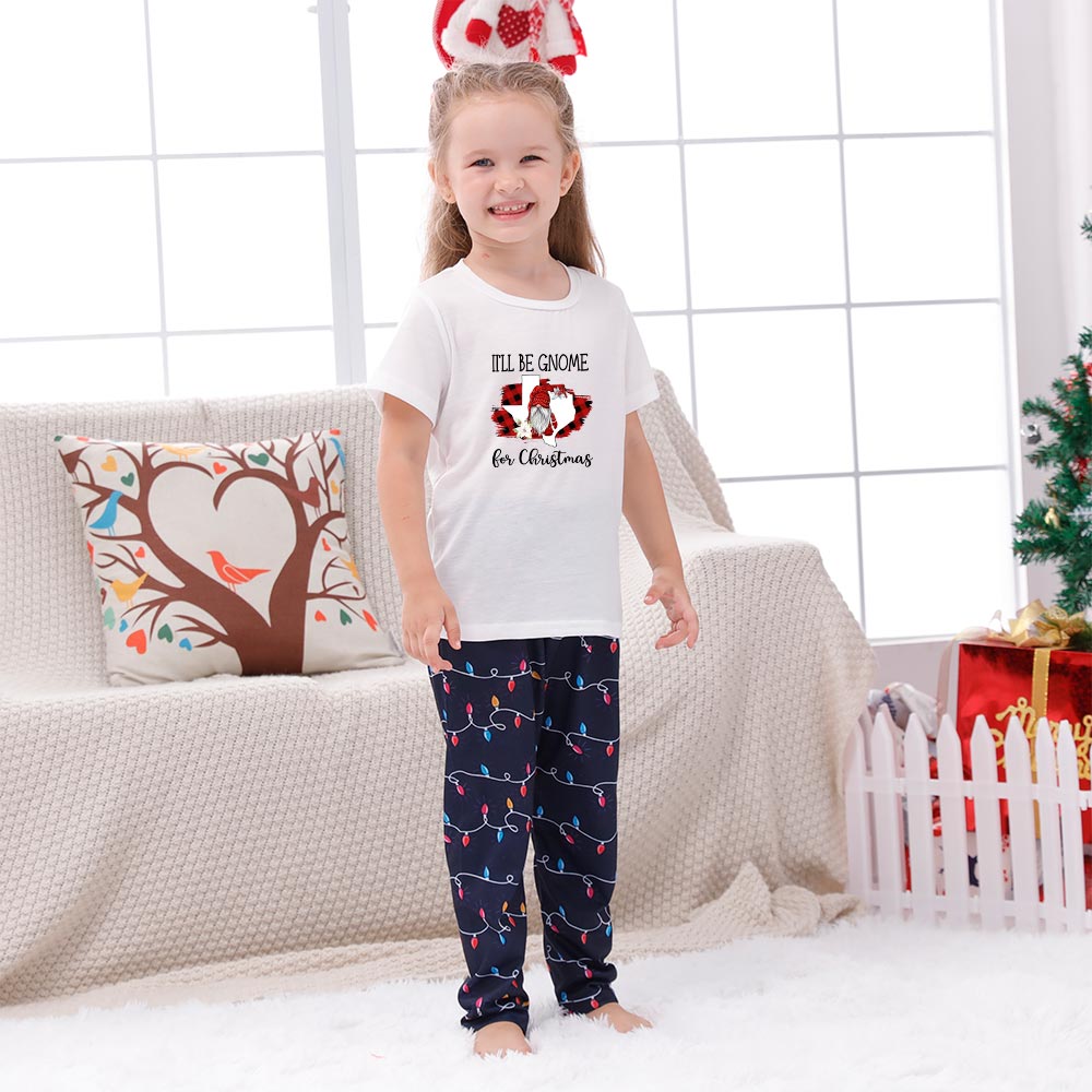 I'll Be Gnome For Christmas Matching Family Jammies Short Sleeves I'll Be Gnome For Christmas Matching Family Jammies Short Sleeves