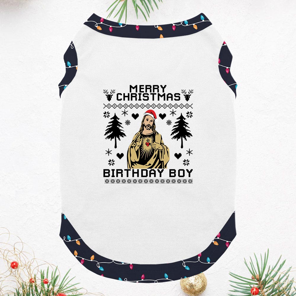 Festive Jesus Merry Christmas Jammies Matching Short Sleeves