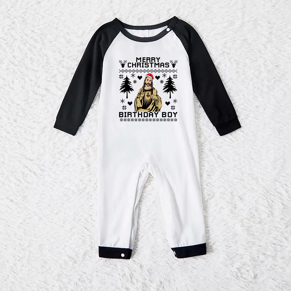 Funny Jesus Birthday Matching Family Pajamas For Christmas