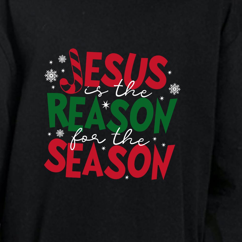 Jesus Reason Season Christmas Family Pajamas Matching Cotton Jesus Reason Season Christmas Family Pajamas Matching Cotton
