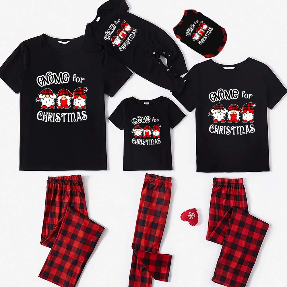 Cute Gnome Short Sleeve Family Holiday Pj Cute Gnome Short Sleeve Family Holiday Pj