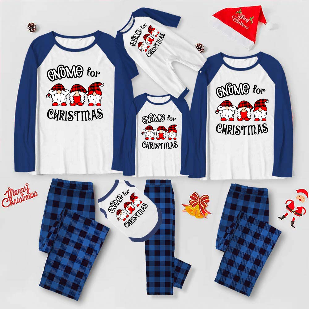 Gnome For Christmas Plaid Pajamas For Family And Dog Gnome For Christmas Plaid Pajamas For Family And Dog