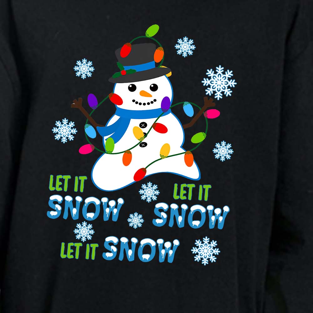 Snowman Let It Snow Family Xmas Pajamas 100% Cotton Snowman Let It Snow Family Xmas Pajamas 100% Cotton