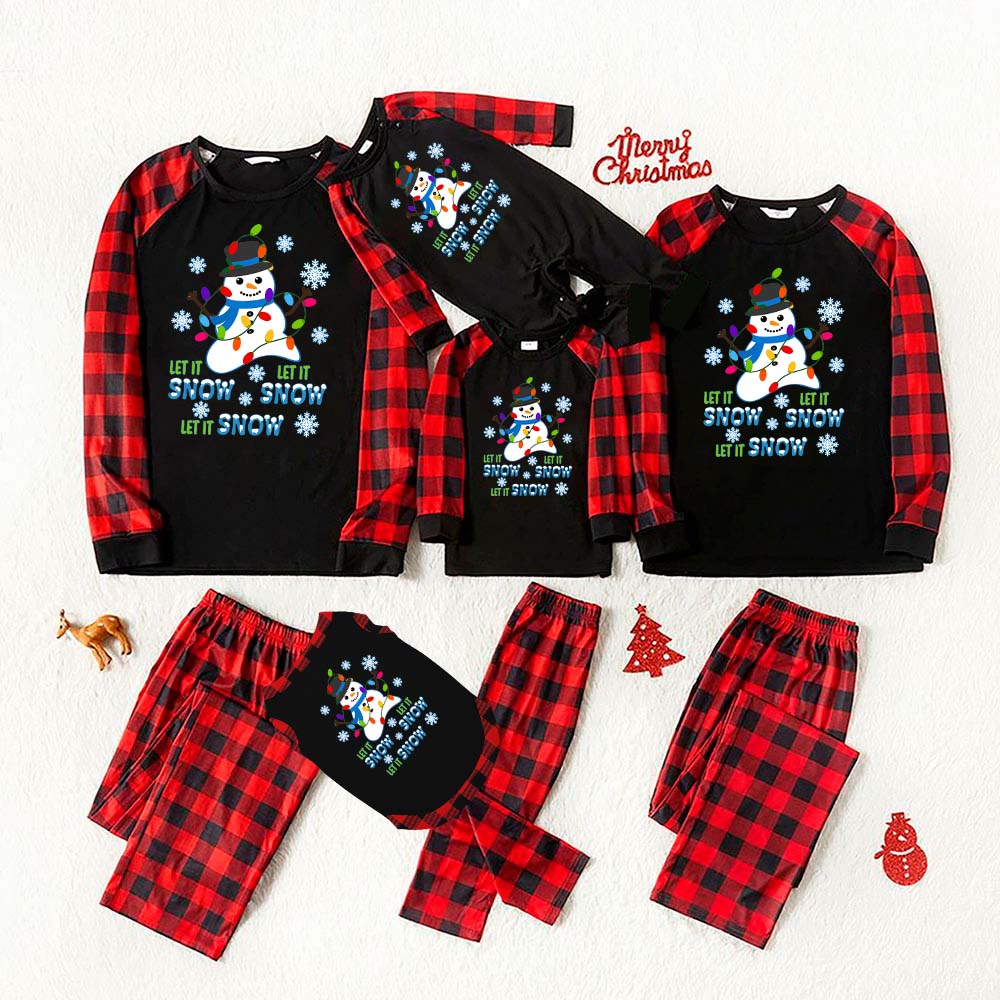 Let It Snow Family Christmas Jammies Let It Snow Family Christmas Jammies