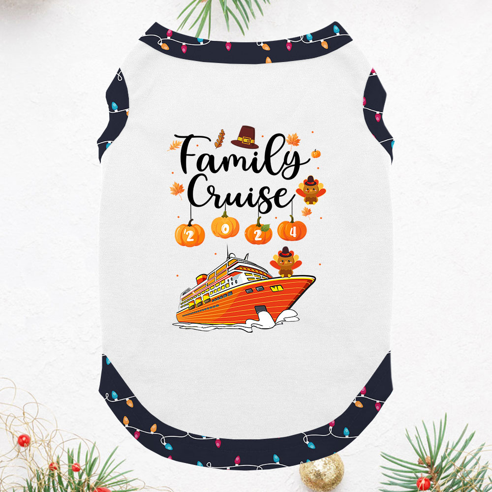 Thanksgiving Cruise 2024 Family Pajamas Sets Short Sleeves Thanksgiving Cruise 2024 Family Pajamas Sets Short Sleeves