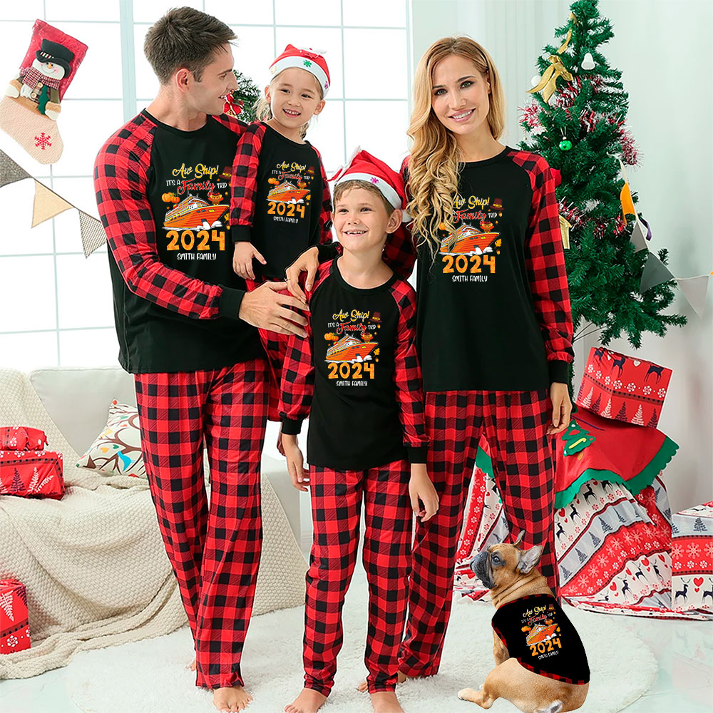Unique Customized Family Trip Thanksgiving Matching Pjs 2024 Unique Customized Family Trip Thanksgiving Matching Pjs 2024