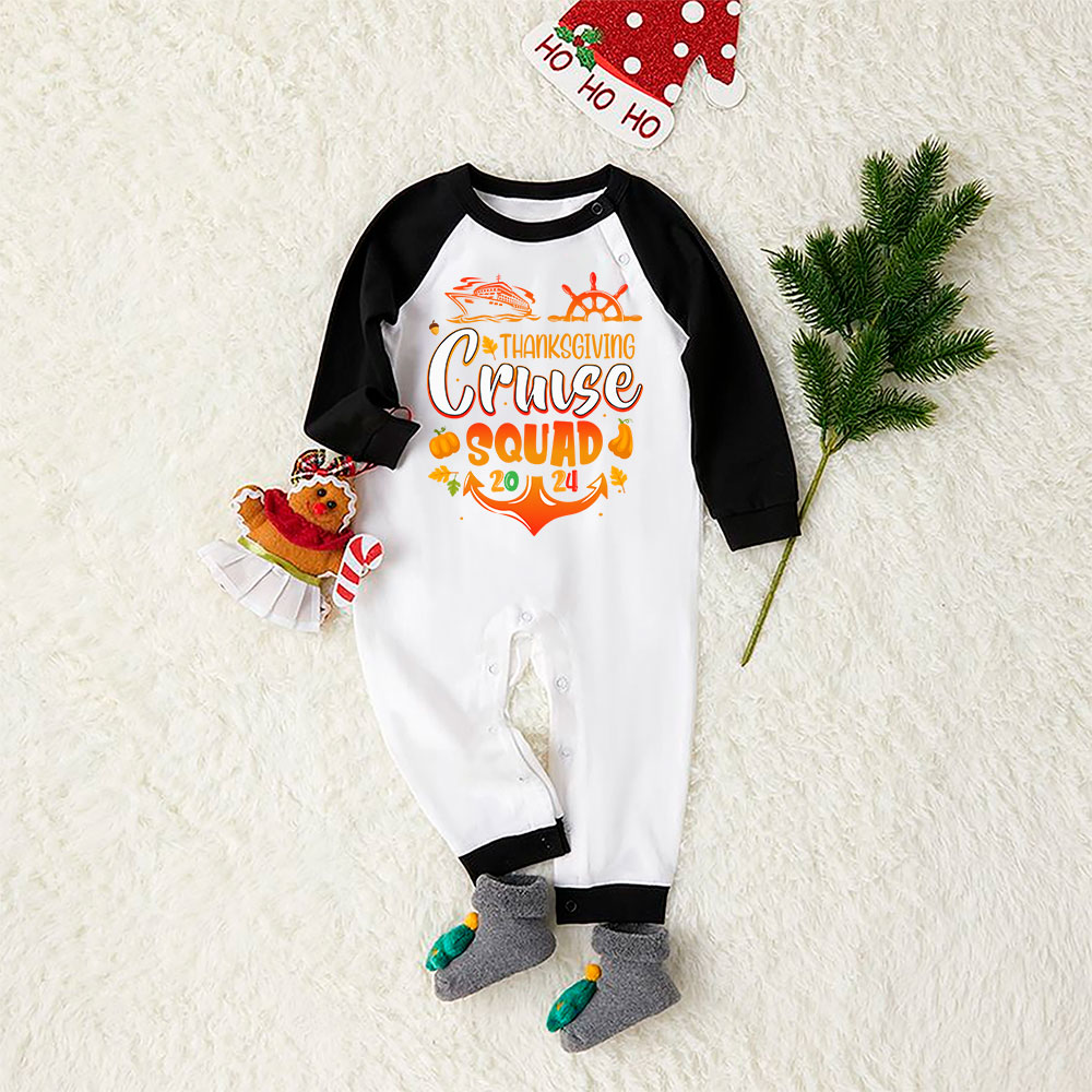 Thanksgiving Cruise Squad Family Holiday Pjs 2024