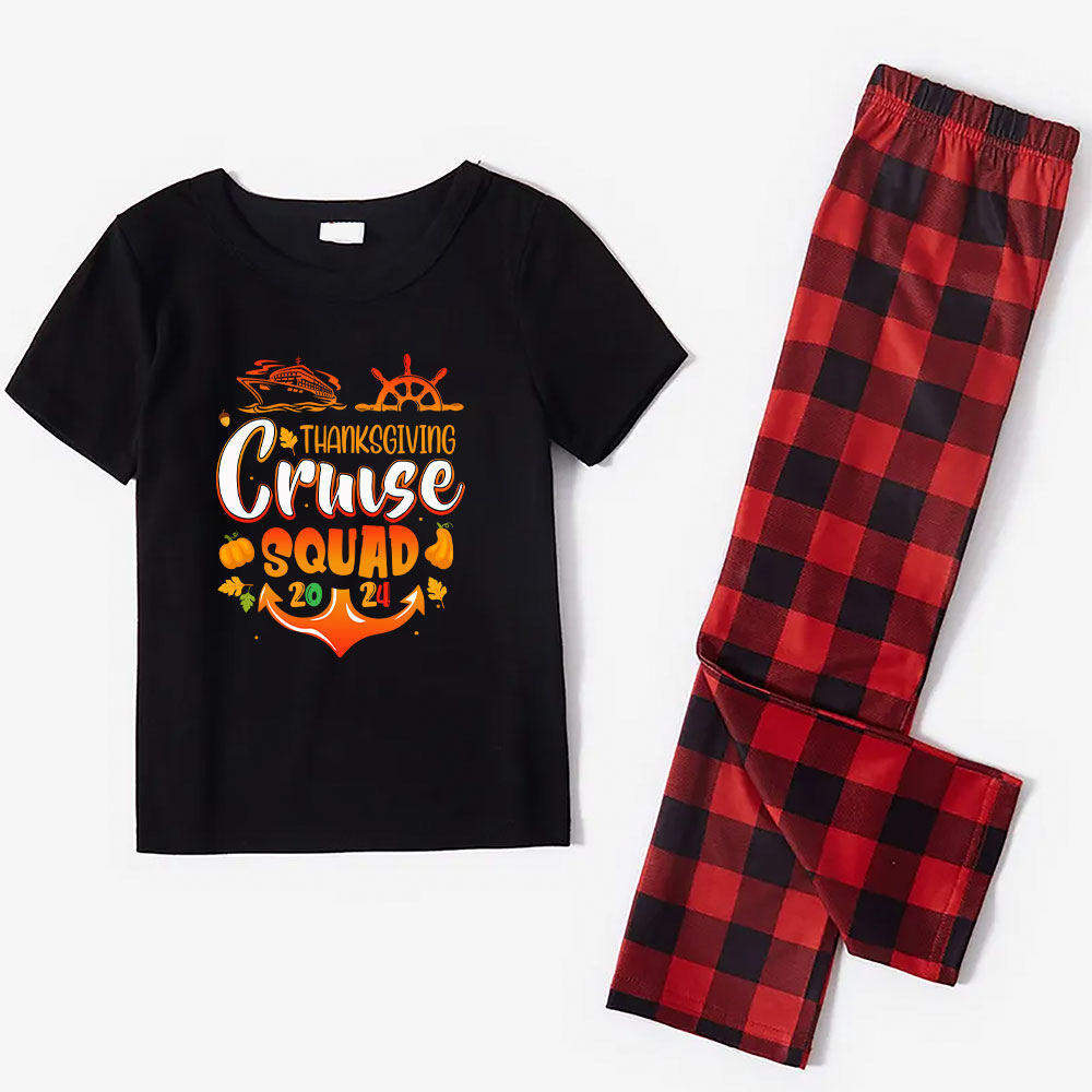 2024 Thanksgiving Cruise Squad Matching PJ Sets Short Sleeves 2024 Thanksgiving Cruise Squad Matching PJ Sets Short Sleeves