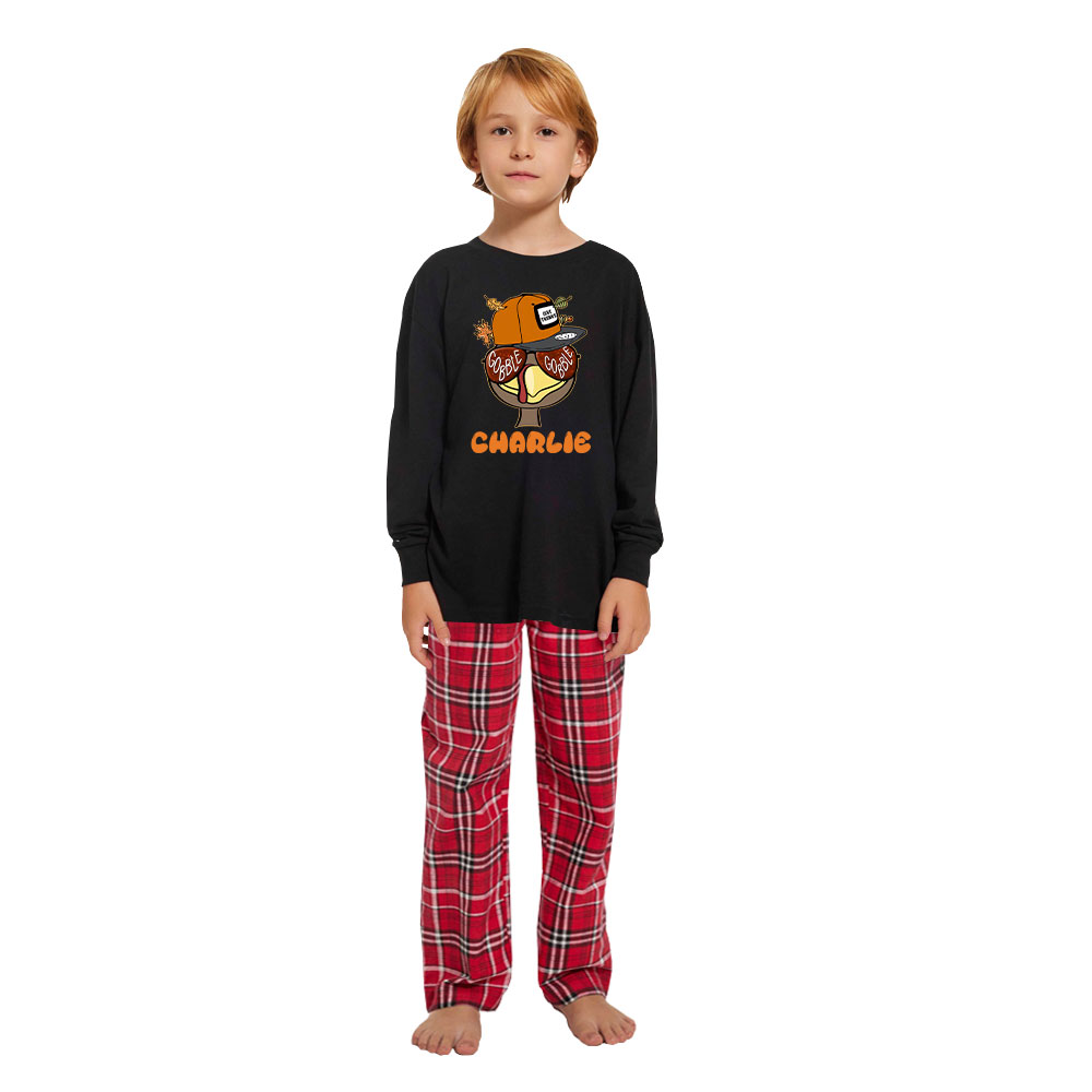 Customizable Turkey Thanksgiving PJs Sets For Family Cotton Customizable Turkey Thanksgiving PJs Sets For Family Cotton