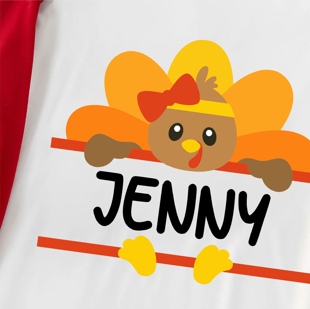 Personalized Thanksgiving Family Pjs Turkey With Bow Or Hat Personalized Thanksgiving Family Pjs Turkey With Bow Or Hat