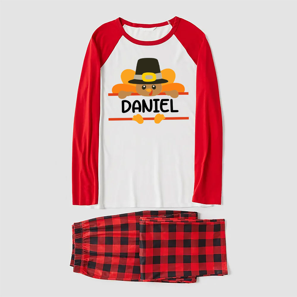 Personalized Thanksgiving Family Pjs Turkey With Bow Or Hat Personalized Thanksgiving Family Pjs Turkey With Bow Or Hat