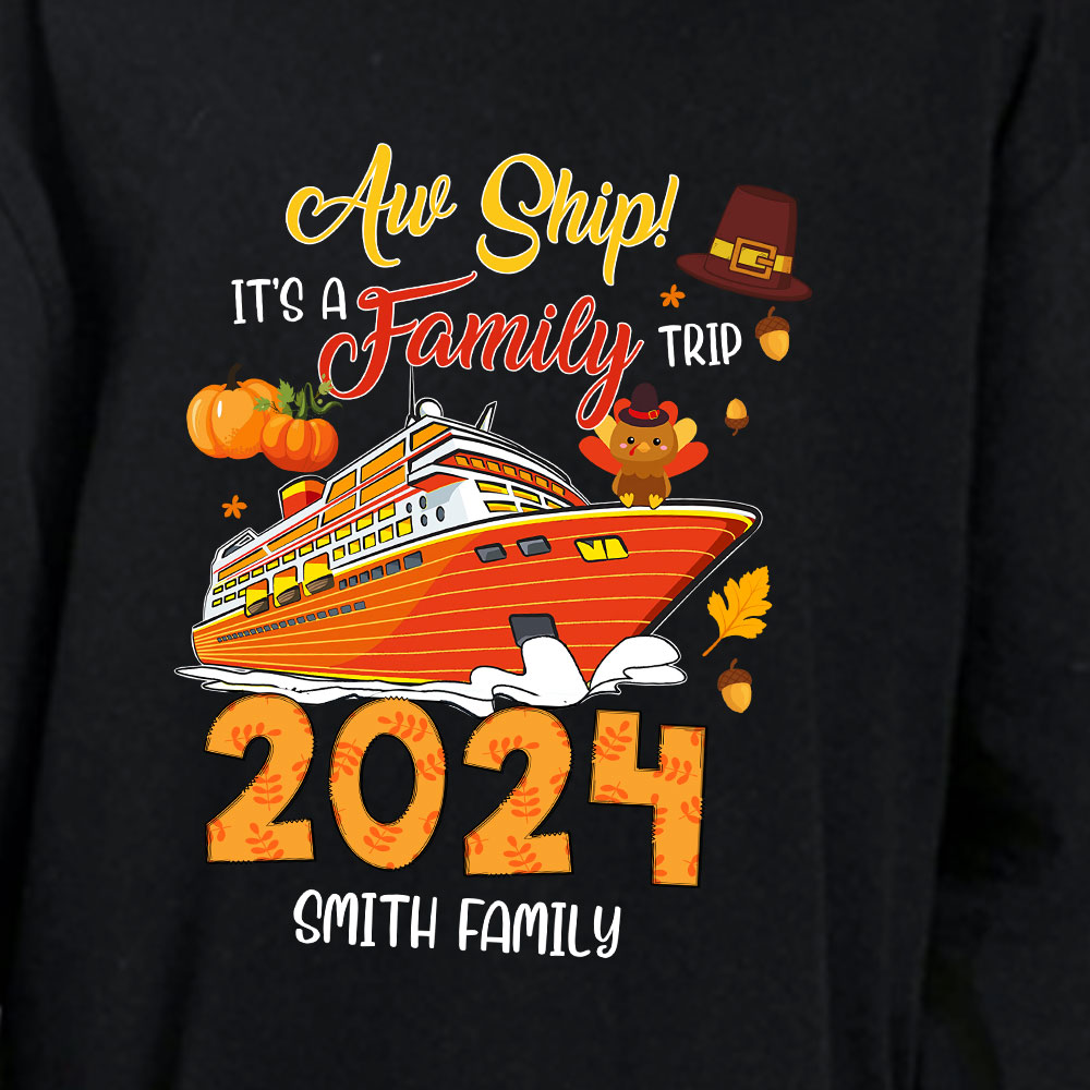 Custom Thanksgiving Theme Matching Pajamas For Family Trip Cotton Custom Thanksgiving Theme Matching Pajamas For Family Trip Cotton