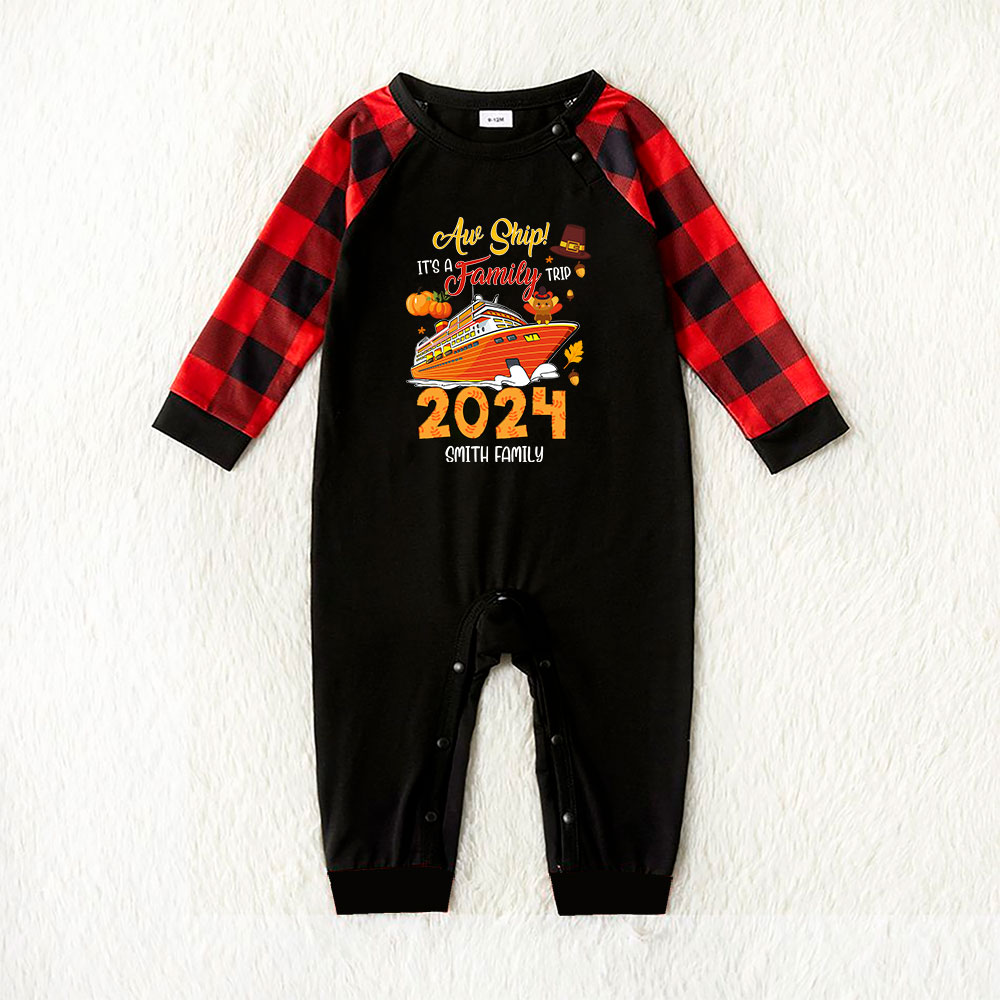 Unique Customized Family Trip Thanksgiving Matching Pjs 2024 Unique Customized Family Trip Thanksgiving Matching Pjs 2024