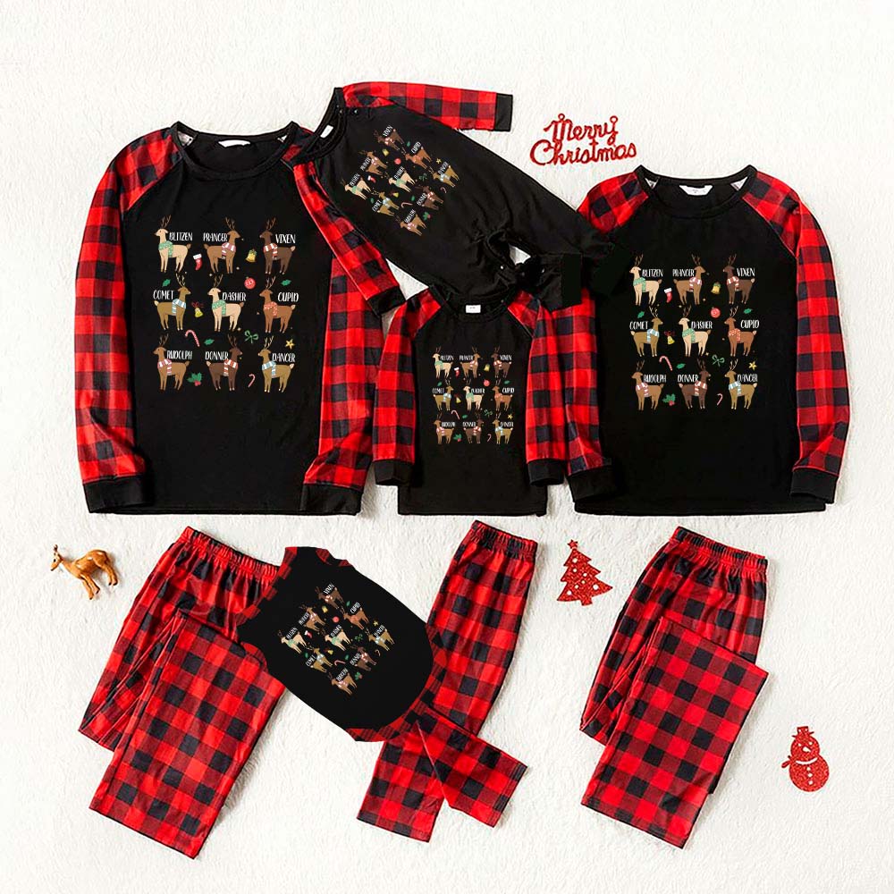 Reindeer Rudolph Matching Christmas Pjs With Dogs Reindeer Rudolph Matching Christmas Pjs With Dogs