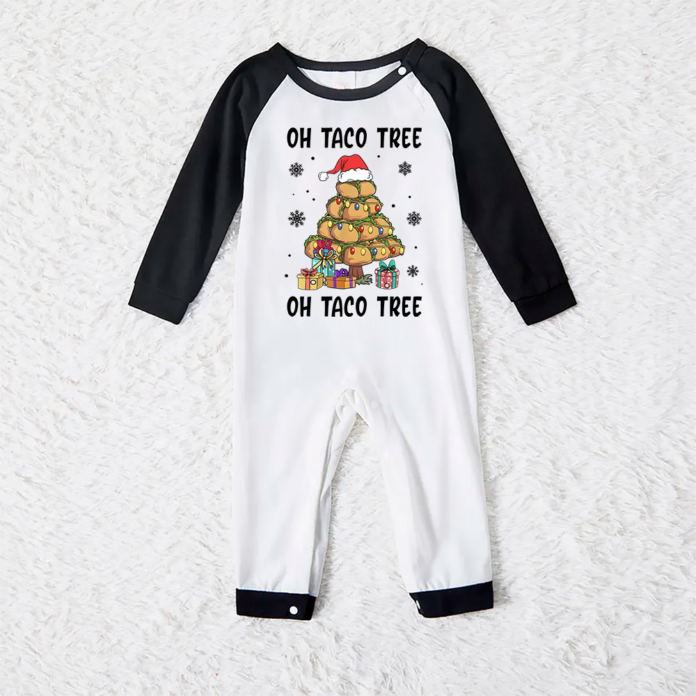 Funny Taco Tree Holiday Pajamas For The Family Funny Taco Tree Holiday Pajamas For The Family