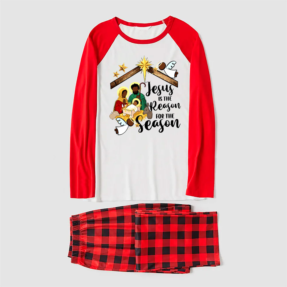 African American Family Christmas Pajama Sets Plaid