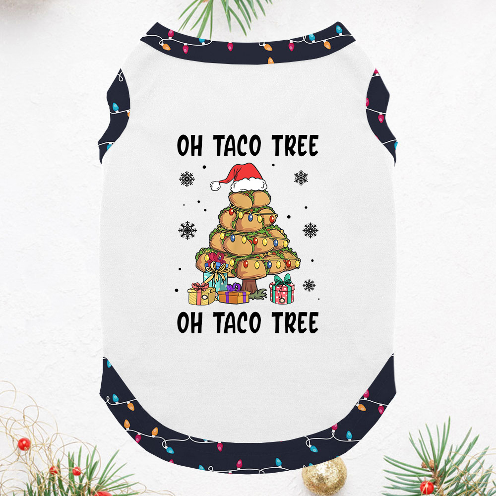 Taco Tree Short Sleeves Matching Christmas Pajamas For Family And Dog Taco Tree Short Sleeves Matching Christmas Pajamas For Family And Dog