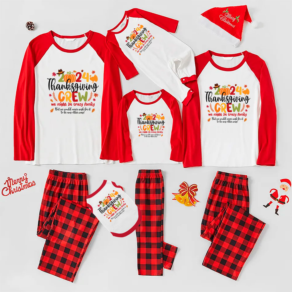 Fun Crazy Family Crew Matching Thanksgiving Jammies 2024 Fun Crazy Family Crew Matching Thanksgiving Jammies 2024