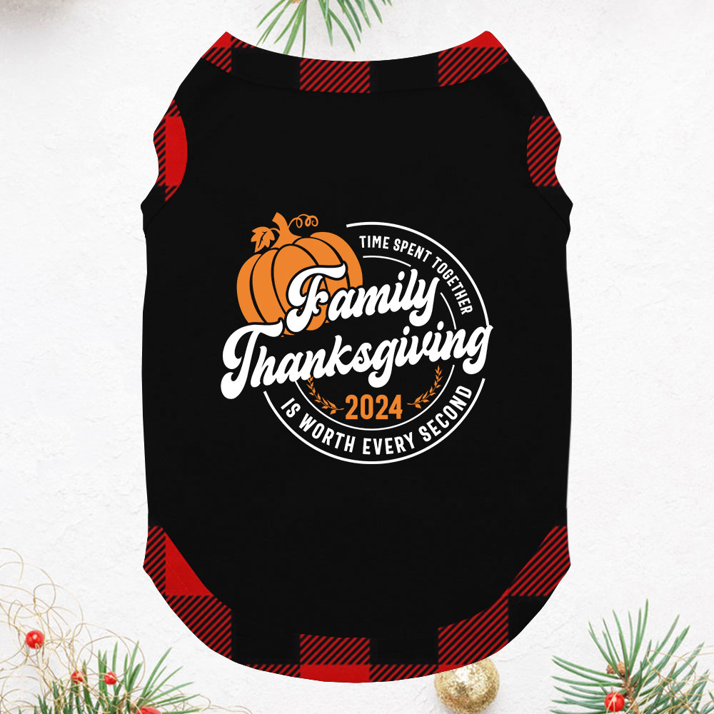 Festive Pumpkin Thanksgiving Pajamas For Family With Infant 2024 Festive Pumpkin Thanksgiving Pajamas For Family With Infant 2024