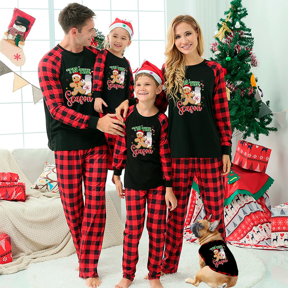 Gingerbread Blink Holiday Pj Sets For The Family Tis The Season