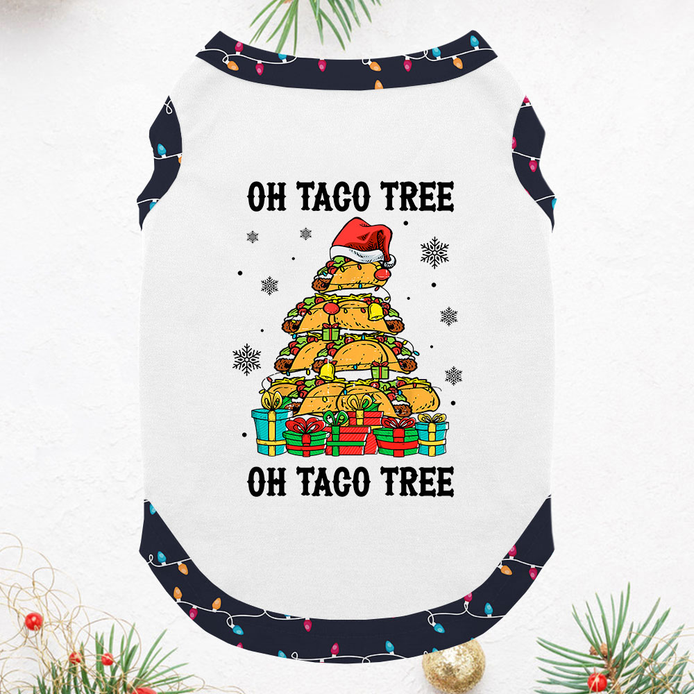 Taco Tree Mexican Short Sleeve Christmas Pajama Sets Taco Tree Mexican Short Sleeve Christmas Pajama Sets