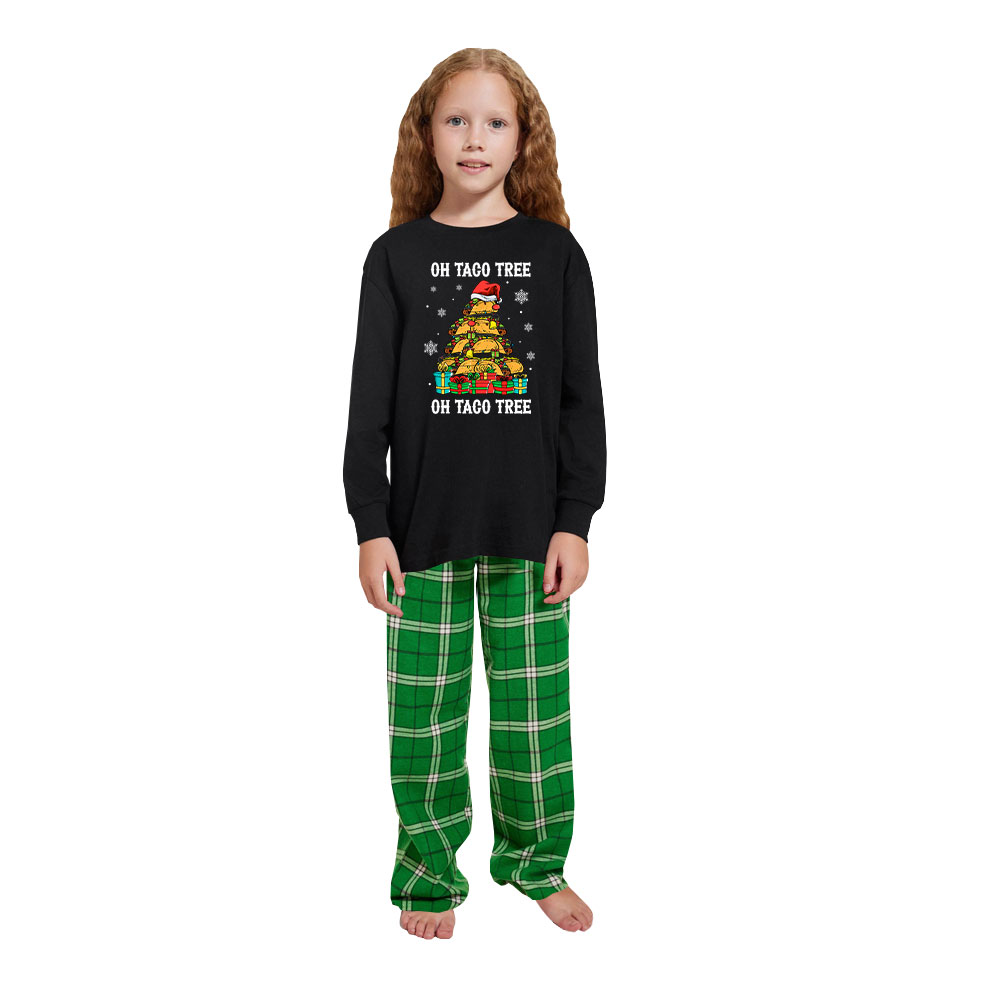 Unique Oh Taco Tree Mexican Cotton Family Pajama Sets Unique Oh Taco Tree Mexican Cotton Family Pajama Sets