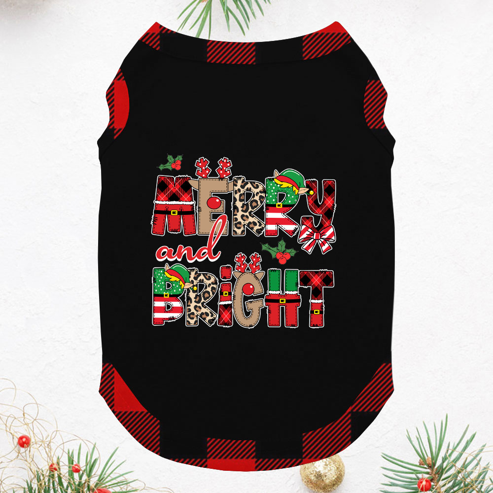 Merry And Bright Christmas Jammies For Family Short Sleeves Merry And Bright Christmas Jammies For Family Short Sleeves